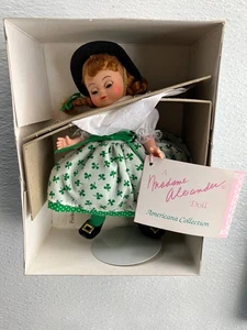 Madame Alexander Luck Of The Irish 1992 Red Hair In Braids NIB 8" - Picture 1 of 2