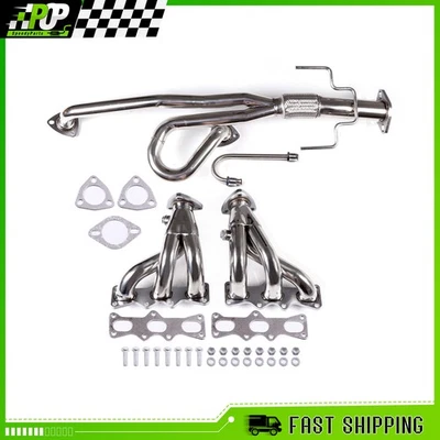 STAINLESS STEEL RACING HEADER EXHAUST MANIFOLD FOR FORD MAZDA MX6 LS V6 DOHC - Изображение 1 из 4