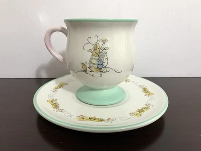 Juego de tazas y platillos de té Beatrix Potter Peter Rabbit Teleflora 2002 Foto 1 de 4