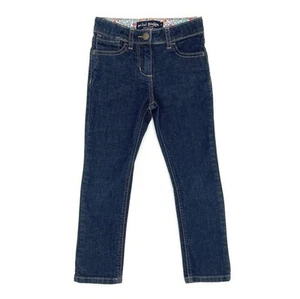 EUC Mini Boden Little Girls Slim Fit Jeans / Denim Pants In Dark / Navy Blue 5 - Picture 1 of 11