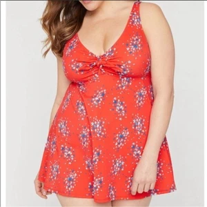 CATHERINE’S Badekleid mit Streusternen rot Badeanzug 1-teilig Übergröße 18W - Bild 1 von 13