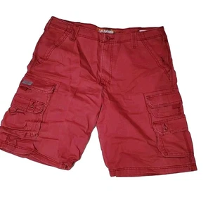 Lee Latzhose Cargo Shorts Herren 34 beige Schrittlänge 11" 100 % Baumwolle ROT - Bild 1 von 13