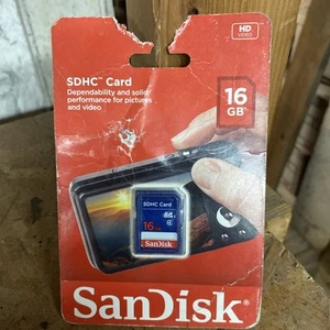 SANDISK 16GB SDHC MEMORY CARD Sealed in Package ! Free Shipping - Picture 1 of 2