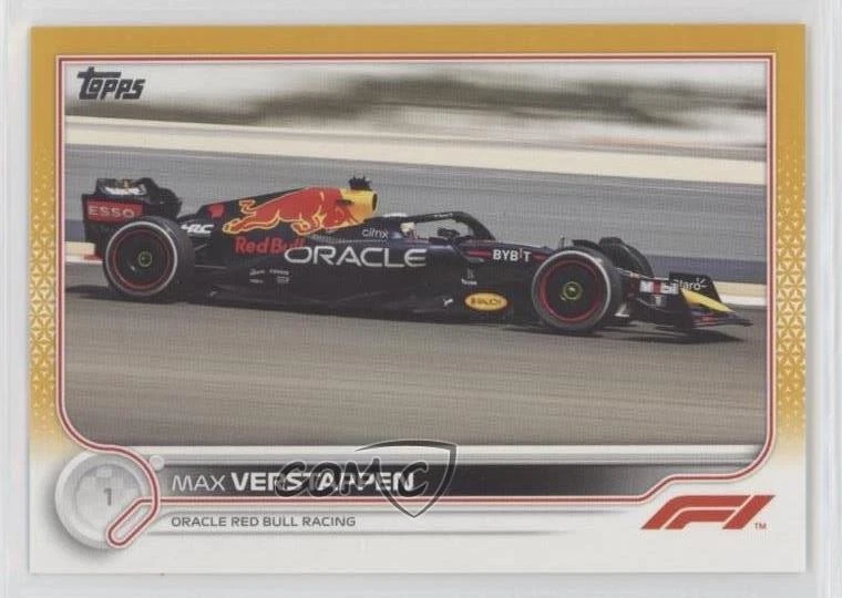 2022 Topps Formula 1 F1 Cars Gold /50 Max Verstappen #109 - Image 1 of 2