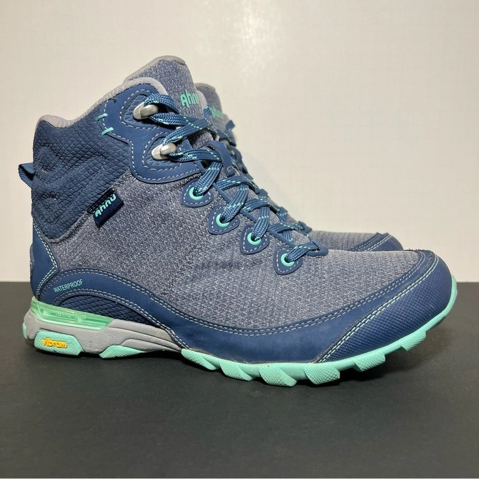 Botas de caminhada femininas AHNU x TEVA Sugarpine II azul impermeável ao ar livre / Tamanho 9 - Imagem 1 de 4