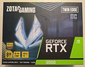 Zotac NVIDIA Geforce RTX 3050 8GB GDDR6 Twin Edge OC Edition Gaming Graphic Card - Picture 1 of 2