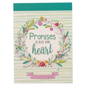 Expressions of Faith Coloring Cards: Promises To Bless Your Heart Cards To Color - Picture 1 of 6