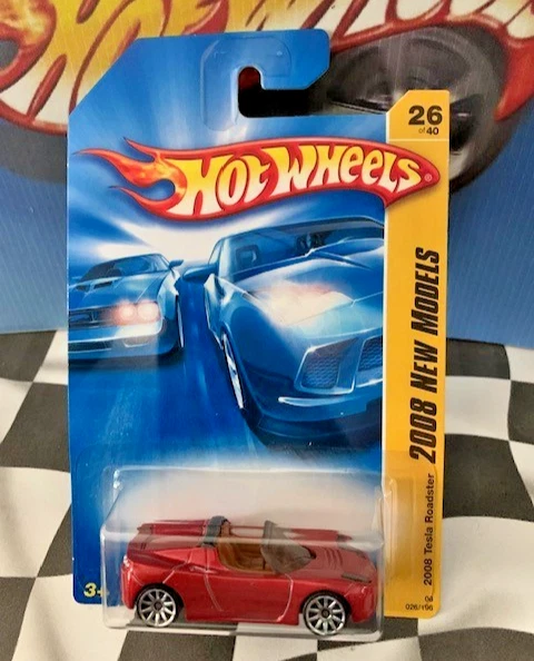 Hot Wheels 2008 New Models 26/40 FE 026 2008 Tesla Roadster RED 10SP - Image 1 of 1