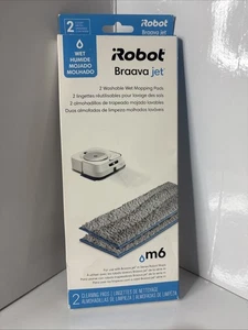 iRobot Authentic 4643569 Braava Jet Confezione da 2 tamponi lavabili per pulizia e pulizia - Foto 1 di 1