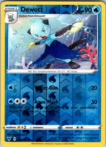 Dewott Reverse Holo 034/185 SWSH04: Vivid Voltage Uncommon - NM - Picture 1 of 2
