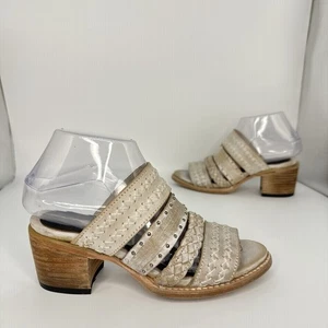 Freebird-Albuquerque Leather Southwestern Heeled Sandals Women 6 US - Picture 1 of 10
