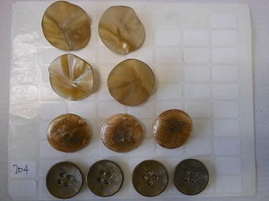 4 + 3 + 4 Bottoni Vintage (204) Knoepfe Boutons Buttons ^ - Bild 1 von 1