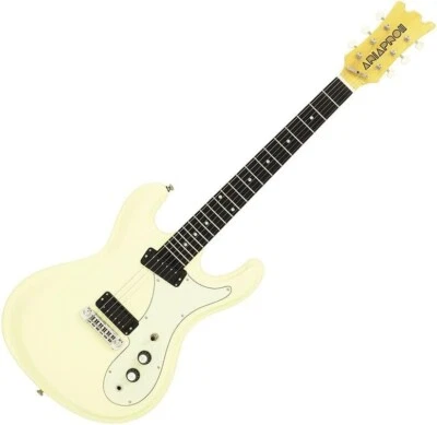 Aria DM-206 VW RETRO CLASSICS SERIES Vintage White Electric Guitar w/Gig Bag - Image 1 of 4