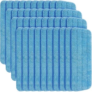 16.5 x 5.25 Inch Microfiber Replacement Mop Pads – 40 Pack for All Surfaces - Picture 1 of 9