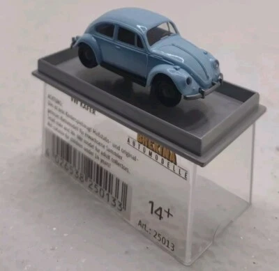 MODELOS DE COCHE BREKINA 25013 HO VOLKSWAGEN KAFER ECONOMY AZUL CLARO ¡NUEVO! Foto 1 de 4