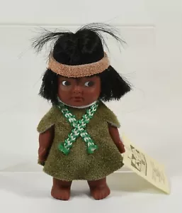 Bellissima bambola eschimese vintage arte indiana made in Quebec Canada - Foto 1 di 3