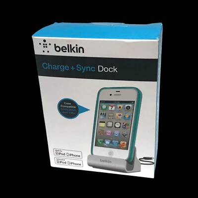 Belkin N10117 - Charge + Sync Dock for iphone 3G, 3GS, 4, 4S w/ 3ft cord - Image 1 of 2