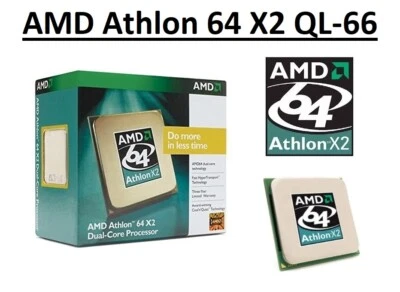 AMD Athlon 64 X2 QL-66 Dual Core Processor 2.2 GHz, Socket S1, 35W CPU  - Image 1 of 4