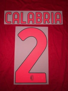 KIT CALABRIA 2 ROSSO X MAGLIA CALCIO MILAN NUOVO - Foto 1 di 1