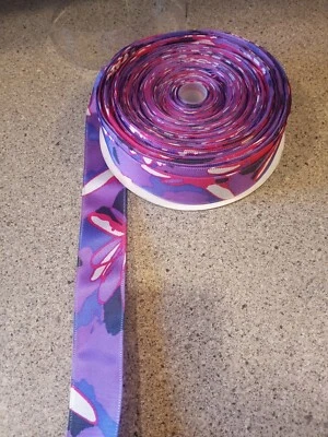 Sam's Club Sheer Wire Ribbon Large 1.75" Purple with pink accent - Image 1 of 4