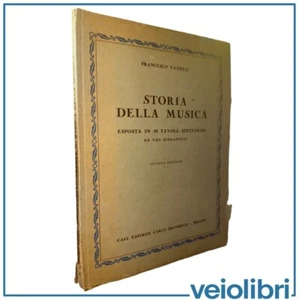 Libro Storia della musica di Vatielli voce canto teatro Signorelli Milano tavole - Picture 1 of 3