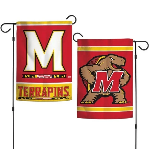 Maryland Terrapins NCAA Wincraft Double Sided 12x18 Garden Flag FREE SHIP! Cover