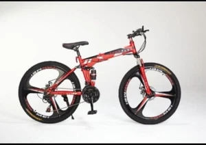 Bicicleta de montaña Firefly plegable 21 engranajes 3 radios 26" suspensión completa (caja 135x19x72) - Imagen 1 de 13