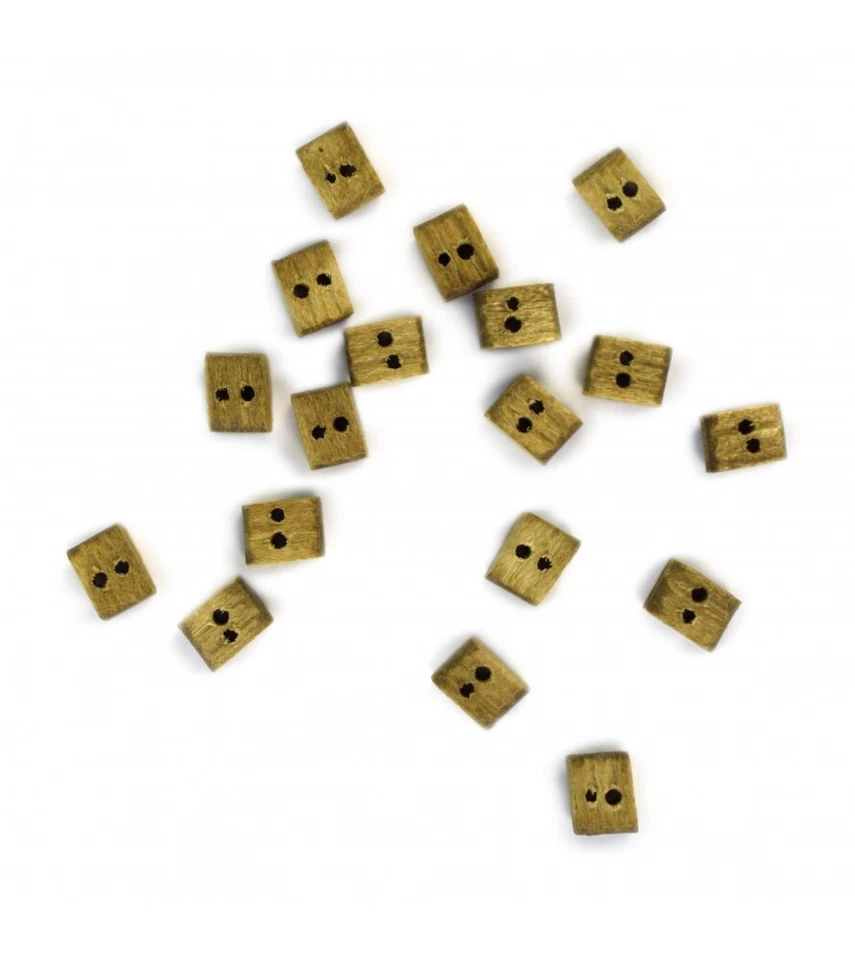 Artesania Latina Art. 8524 - Bozzelli a foro doppio in noce - 3 mm - 18 pcs - Immagine 1 di 1