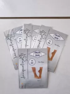 SET MIT 4 PAAR HALBSTRÜMPFEN 15 DEN ONE SIZE FARBE SCHWARZ - Bild 1 von 2