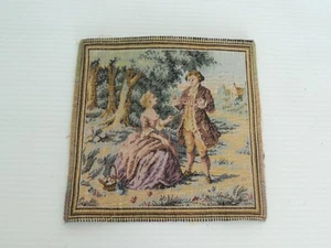 VINTAGE ANTIQUE VICTORIAN STYLE 6 " X 6" MADE IN FRANCE TAPESTRY NEW - Picture 1 of 4