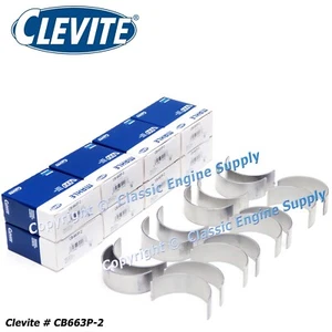 Clevite CB663P2 .002" Under Rod Bearing Set Fits sb Chevy 305 307 350 400 V8 - Picture 1 of 4