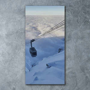 Wandbild Druck auf Plexiglas® Acryl Hochformat 60x120 Seilbahn - Bild 1 von 6
