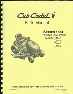 CUB CADET LT1042 LT1045 LT1046 LT1050 PARTS MANUAL - Picture 1 of 2