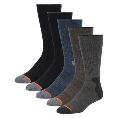 Weatherproof Vintage Men's Crew Socks Wool Blend Pack 5, Shoe Size 6-12 - Image 1 of 4