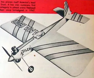 Berkeley SUPER DUPER ZILCH PLAN to Build 52" Old Time Stunt Model Airplane - Picture 1 of 6