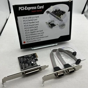 Super Speed PCI-E Parallel & Dual Serial Combo PCI Express Controller Card PEX - Picture 1 of 7
