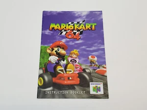 Mario Kart 64 N64 Nintendo 64 autentico solo manuale *NUS-NKTE-USA-2 **pieghe - Foto 1 di 24