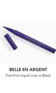 Eyeliner liquido Belle En Argent stampa fine nero nuovo in scatola $20 - Foto 1 di 2
