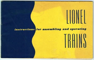 ORIGINAL 1952 TYPE A INSTRUCTIONS FOR ASSEMBLING & OPERATING LIONEL TRAINS - EXC - Bild 1 von 2