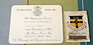 SCOTCH COLLEGE SYDNEY INVITATION TO DISTRIBUTION OF PRIZES 1923 #8 - Picture 1 of 2