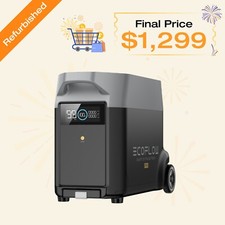 EcoFlow DELTA Pro Generator Extra Battery 3600Wh LFP Certified Refurbished