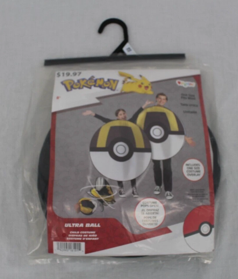 Pokemon Halloween Cosplay Costume Ultra Ball Child One Size by Disguise