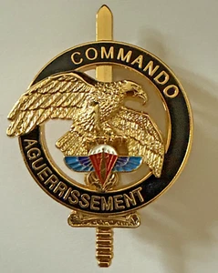 Brevet commando AGUERRISSEMENT FORCES SPECIALES PARA 2 RPIMA , Doré - Imagen 1 de 2
