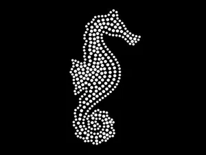 Hot fix diamante vacaciones Seahorse transferencia hierro caliente en motivo para camisetas bolsas - Imagen 1 de 1