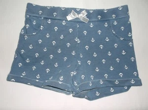 Tommy Bahama girls 10-12 anchor print shorts blue cuffed hem nwt - Picture 1 of 2