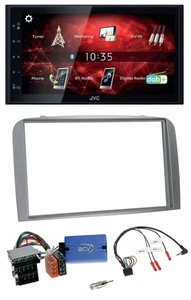 JVC DAB USB Bluetooth 2DIN Lenkrad Autoradio für Alfa Romeo 147 GT 04-10 silber - Bild 1 von 7