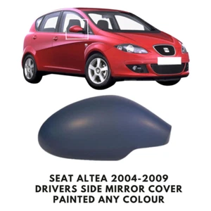 Türflügel Spiegelabdeckung lackiert für Seat Altea 2004-2009 Fahrer Seite rechts - Bild 1 von 4
