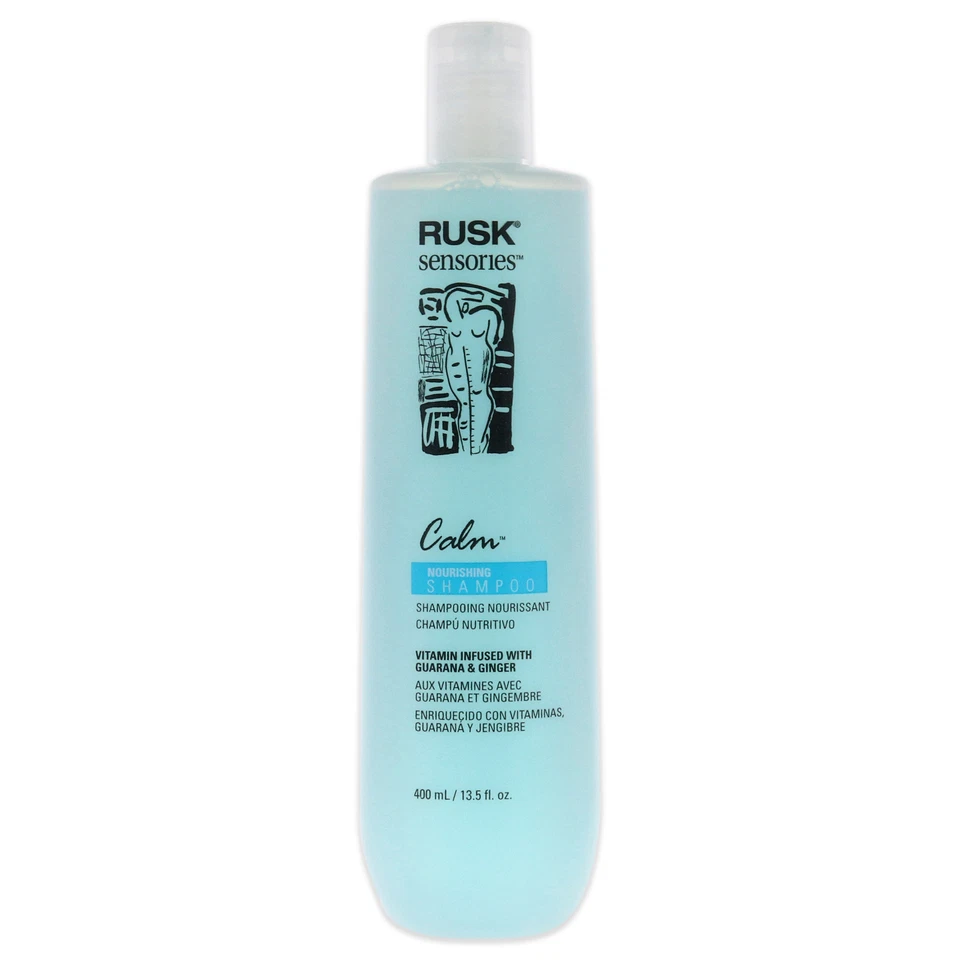 RUSK SENSORIES CALM GUARANA AND GINGER NOURISHING SHAMPOO 13.5oz