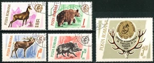 ROMANIA OLD STAMPS 1965 Game Animals and Trophies - USED/CTO - Picture 1 of 2