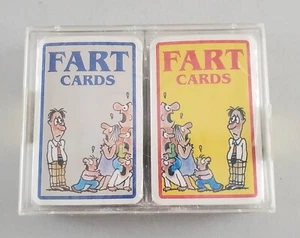 Vintage Novelty Fart Playing Cards 2 Deck Set Made in Belgium New - Picture 1 of 11